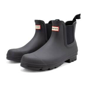 NEW HUNTER men's original chelsea waterproof ankle boots in black
